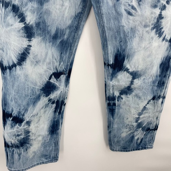 JUICY COUTURE Indigo Relaxed-Fit Tie-Dyed Button Fly Jeans Size 30 NWT - Picture 6 of 13